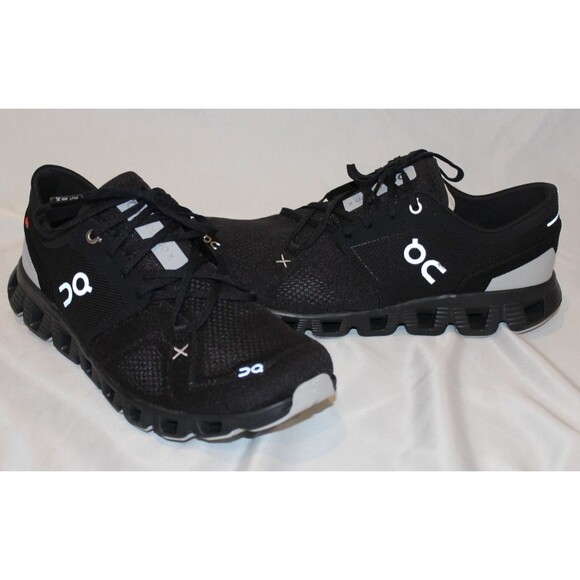 ON CLOUD WOMEN'S CLOUD X 3 RUNNING ATHLETIC SNEAKERS BLACK NIB - Picture 4 of 7